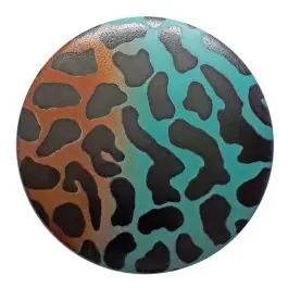 Polyamidknopf Animal Print mit Öse – Größe: 28mm – Farbe: grün – Art.Nr. 363801 Schnäppchen