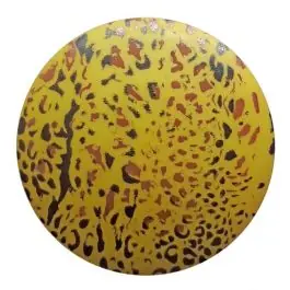 Neu Polyamidknopf Animal Print mit Öse – Größe: 28mm – Farbe: grün – Art.Nr. 363814