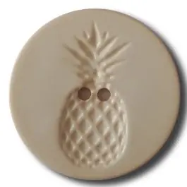 Knopf mit Relief in Ananasform 2-Loch – Größe: 23mm – Farbe: beige – Art.Nr. 282815 Online Kaufen