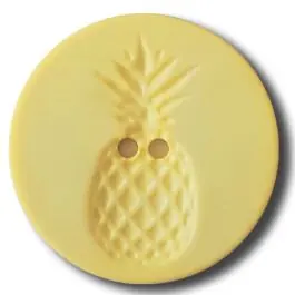 Sofort Bestellen Knopf mit Relief in Ananasform 2-Loch – Größe: 23mm – Farbe: gelb / messing – Art.Nr. 282824