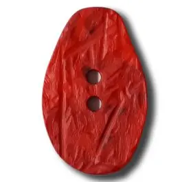 Günstig Marmorierter Knopf in Tropfenform mit 2 Löchern – Größe: 25mm – Farbe: rot – Art.Nr. 312827