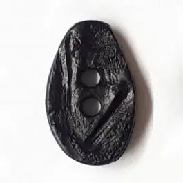 Marmorierter Knopf in Tropfenform mit 2 Löchern – Größe: 32mm – Farbe: schwarz – Art.Nr. 370819 Heißes Angebot