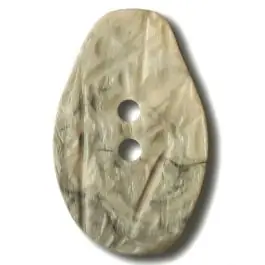 Bestseller Marmorierter Knopf in Tropfenform mit 2 Löchern – Größe: 32mm – Farbe: beige – Art.Nr. 372827