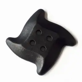 süßer Seesternknopf mit 4 Löchern – Größe: 28mm – Farbe: schwarz – Art.Nr. 331150 Online Kaufen