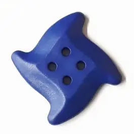 Neu süßer Seesternknopf mit 4 Löchern – Größe: 28mm – Farbe: mittelblau – Art.Nr. 332817