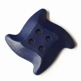 Kostenloser Rückversand süßer Seesternknopf mit 4 Löchern – Größe: 28mm – Farbe: marine / dunkelblau – Art.Nr. 332818