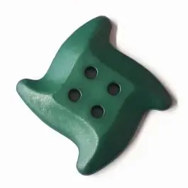 süßer Seesternknopf mit 4 Löchern – Größe: 28mm – Farbe: dunkelgrün / petrol – Art.Nr. 332823 Original
