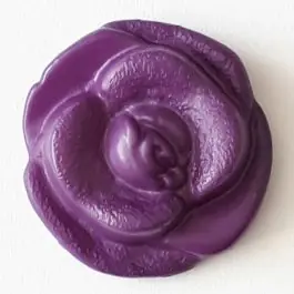 filigraner Rosenknopf mit Öse – Größe: 15mm – Farbe: flieder/lila – Art.Nr. 242805 Preis Gesenkt