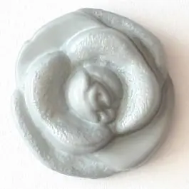 filigraner Rosenknopf mit Öse – Größe: 13mm – Farbe: grau – Art.Nr. 222800 Ausverkauf