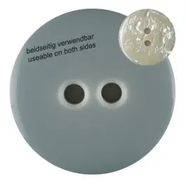 Angebot Polyesterknopf marmoriert, beidseitig verwendbar mit 2 Löchern – Größe: 18mm – Farbe: grau – Art.Nr. 312800