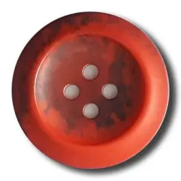 Bestseller Polyesterknopf mit trendigem Flammendekor mit 2 Löchern – Größe: 20mm – Farbe: rot – Art.Nr. 332810