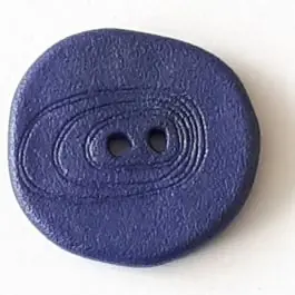 Finale Aktion Polyamidknopf unregelmäßig geformt mit 2 Löchern – Größe: 28mm – Farbe: blau – Art.Nr. 348718