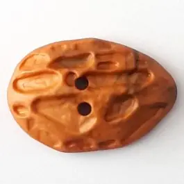 Polyamidknopf Mondlandschaft mit 2 Löchern – Größe: 40mm – Farbe: braun – Art.Nr. 408703 Abverkauf