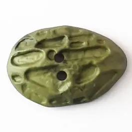 Begrenztes Angebot Polyamidknopf Mondlandschaft mit 2 Löchern – Größe: 40mm – Farbe: grün – Art.Nr. 408707