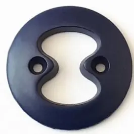 Polyamidknopf mit interessanter Ausstanzung mit 2 Löchern – Größe: 23mm – Farbe: marine – Art.Nr. 288717 Neue Kollektion