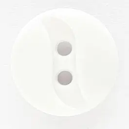 Polyamidknopf mit eingearbeiteter Wellenlinie mit 2 Löchern – Größe: 13mm – Farbe: weiß – Art.Nr. 211755 Direktkauf