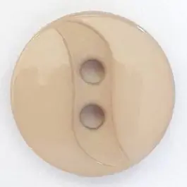 Gleich Bestellen Polyamidknopf mit eingearbeiteter Wellenlinie mit 2 Löchern – Größe: 13mm – Farbe: beige – Art.Nr. 218702