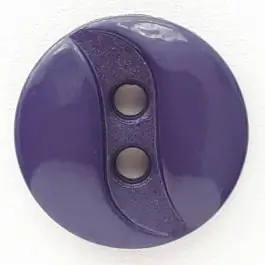 Polyamidknopf mit eingearbeiteter Wellenlinie mit 2 Löchern – Größe: 13mm – Farbe: blau – Art.Nr. 218708 Garantierte Lieferung