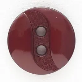 Ab Werk Polyamidknopf mit eingearbeiteter Wellenlinie mit 2 Löchern – Größe: 13mm – Farbe: rot – Art.Nr. 218716