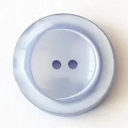 Preisreduziert Polyesterknopf mit breitem Rand mit 2 Löchern – Größe: 23mm – Farbe: blau – Art.Nr. 348704