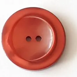 Polyesterknopf mit breitem Rand mit 2 Löchern – Größe: 18mm – Farbe: rot – Art.Nr. 318711 Heute Kaufen