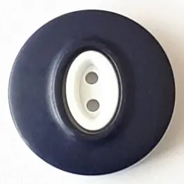 Neue Kollektion Polyamidknopf, Knopflöcher eingebettet in Oval mit 2 Löchern – Größe: 25mm – Farbe: marine – Art.Nr. 378736