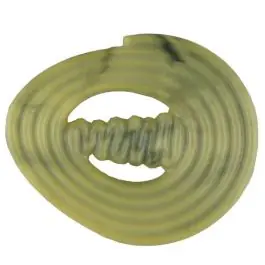 spiralförmiger Polyamidknopf mit Steg – Größe: 30mm – Farbe: gelb – Art.Nr. 347723 Highlight