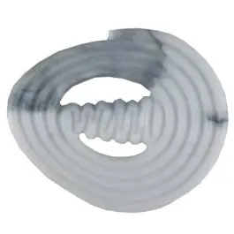 Geld-Zurück-Garantie spiralförmiger Polyamidknopf mit Steg – Größe: 25mm – Farbe: grau – Art.Nr. 311002