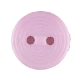 Versand Am Gleichen Tag Polyamidknopf Rillenstruktur mit 2 Löchern – Größe: 13mm – Farbe: pink – Art.Nr. 217714