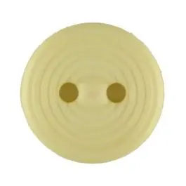 Polyamidknopf Rillenstruktur mit 2 Löchern – Größe: 13mm – Farbe: gelb – Art.Nr. 217717 Heißes Angebot