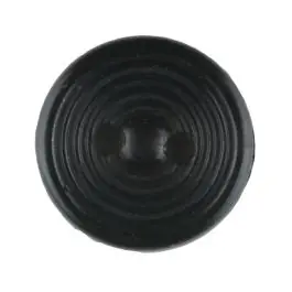 Polyamidknopf Rillenstruktur mit 2 Löchern – Größe: 13mm – Farbe: schwarz – Art.Nr. 211725 Gratis Versand