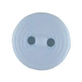 Wochenendangebot Polyamidknopf Rillenstruktur mit 2 Löchern – Größe: 13mm – Farbe: blau – Art.Nr. 217705