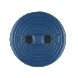 Polyamidknopf Rillenstruktur mit 2 Löchern – Größe: 13mm – Farbe: blau – Art.Nr. 217706 Versand Am Gleichen Tag