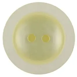 Expressversand Polyesterknopf dezent umrandet mit 2 Löchern – Größe: 28mm – Farbe: gelb – Art.Nr. 387724