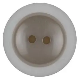 Mengenrabatt Polyesterknopf dezent umrandet mit 2 Löchern – Größe: 28mm – Farbe: beige – Art.Nr. 387714