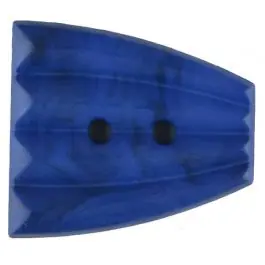 Polyamidknopf, fächerförmig, 2 loch – Größe: 30mm – Farbe: blau – Art.Nr. 346728 Geprüft