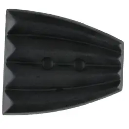 Top-Qualität Polyamidknopf, fächerförmig, 2 loch – Größe: 23mm – Farbe: schwarz – Art.Nr. 331058