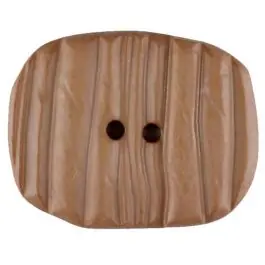 Exklusiv Polyamidknopf patiniert, oval, 2 loch – Größe: 34mm – Farbe: beige – Art.Nr. 376724
