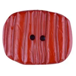 Polyamidknopf patiniert, oval, 2 loch – Größe: 34mm – Farbe: orange – Art.Nr. 376733 Must-Have