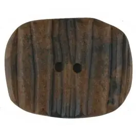Holzknopf patiniert, oval, 2 loch – Größe: 34mm – Farbe: braun – Art.Nr. 380335 Heute Kaufen