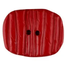 Polyamidknopf patiniert, oval, 2 loch – Größe: 28mm – Farbe: rot – Art.Nr. 346710 Billig
