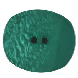 Top-Qualität Polyesterknopf mit ungleichmäßiger Oberfläche, oval, 2 loch – Größe: 23mm – Farbe: grün – Art.Nr. 346719