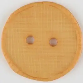 Nur Heute Polyesterknopf glänzend, mit Vertiefungen, rund, 2 Loch – Größe: 32mm – Farbe: orange – Art.Nr. 375723