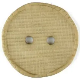 Wochenendangebot Polyamidknopf glänzend mit Vertiefungen, rund, 2 Loch – Größe: 32mm – Farbe: beige – Art.Nr. 375713