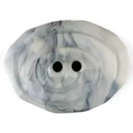Polyamidknopf, marmoriert, oval, 2 loch – Größe: 30mm – Farbe: grau – Art.Nr. 345741 Original