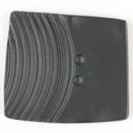 Polyamidknopf, marmoriert, eine Hälfte mit Rillen, die andere glatt, quadratisch, 2 loch – Größe: 23mm – Farbe: schwarz – Art.Nr. 331040 Preiswert