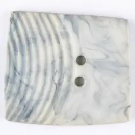 Saisonangebot Polyamidknopf, marmoriert, eine Hälfte mit Rillen, die andere glatt, quadratisch, 2 loch – Größe: 23mm – Farbe: beige – Art.Nr. 335715