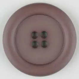 Polyamidknopf, mit breitem Rand, rund, 4 loch – Größe: 30mm – Farbe: braun – Art.Nr. 345718 Letzte Chance