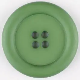 Top-Seller Polyamidknopf, mit breitem Rand, mit breitem Rand, rund, 4 loch – Größe: 30mm – Farbe: grün – Art.Nr. 345725