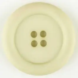 Polyamidknopf, mit breitem Rand, rund, 4 loch – Größe: 20mm – Farbe: beige – Art.Nr. 265718 Mengenrabatt